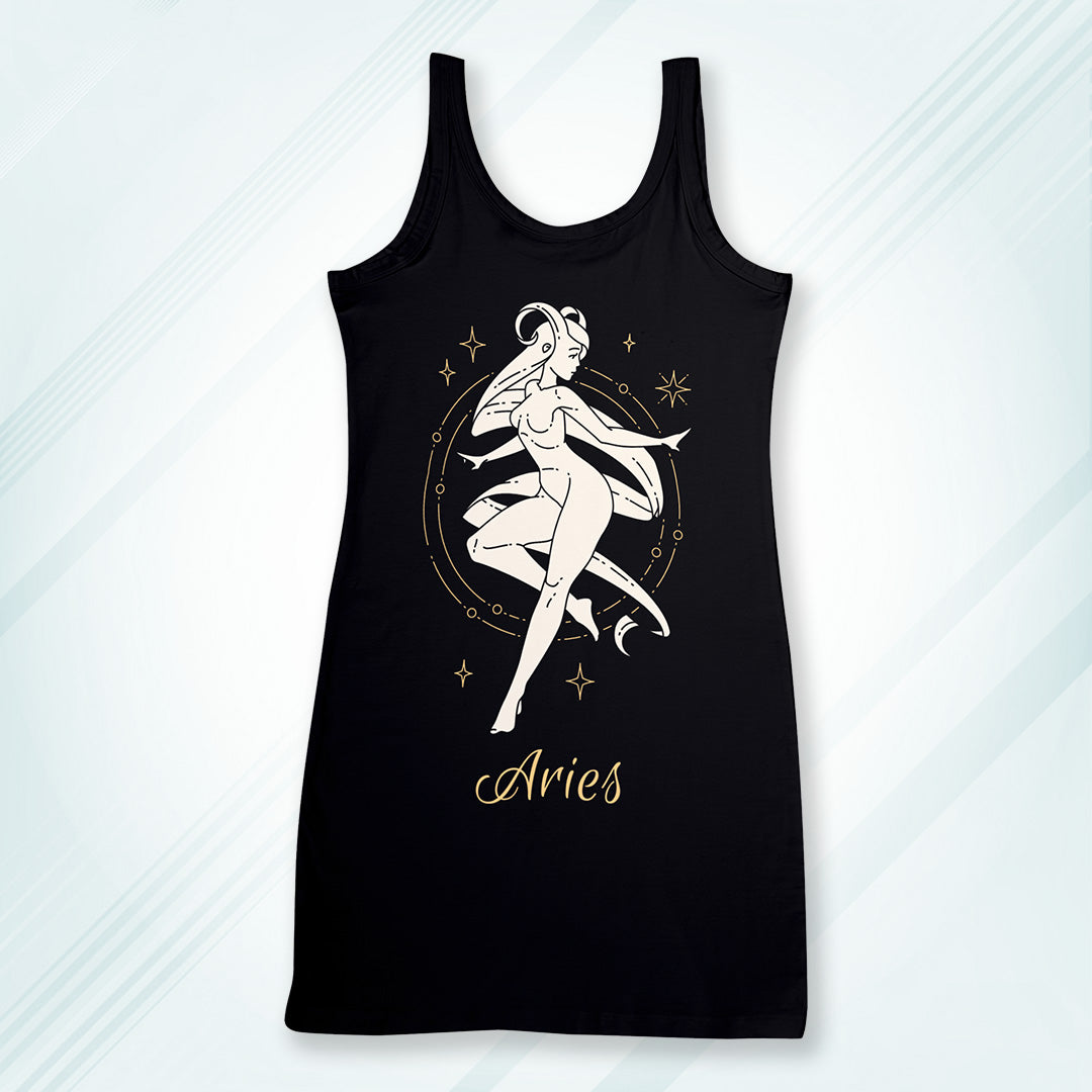 Black Regular Fit Tank Top Aries | Women
