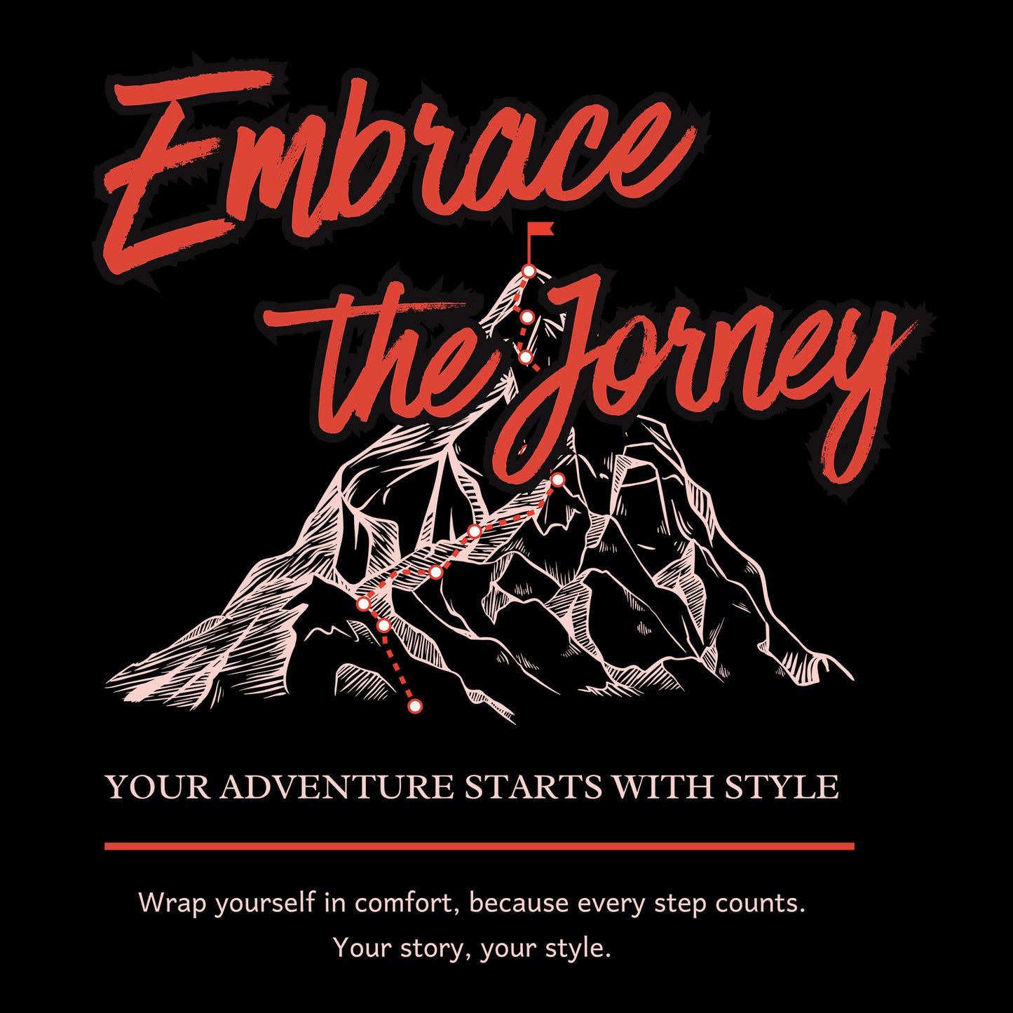Black Solid Hooded Sweatshirt | Embrace the Journey Unisex Hoodies