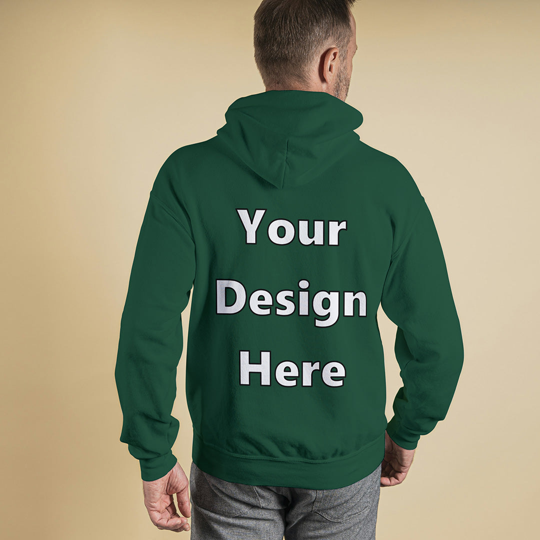 Green Back Customized Hoodie Sweatshirt | Unisex