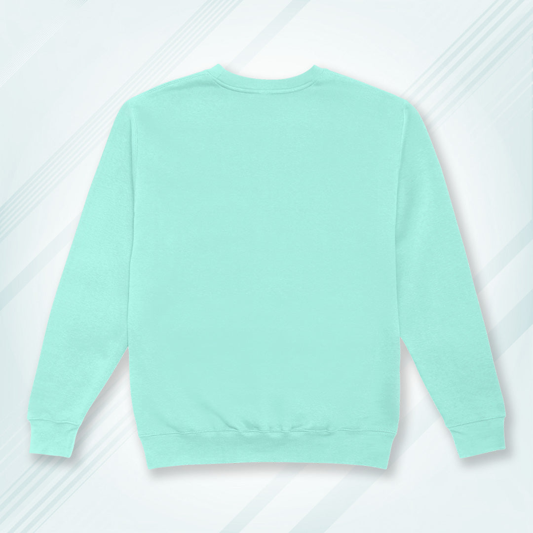 Mint Cotton Solid Sweatshirt for Men & Women