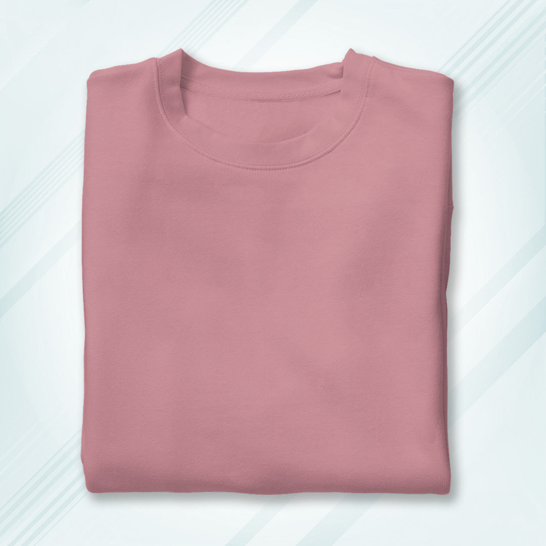 Flamingo Round Neck Classic Crew Solid T-shirt