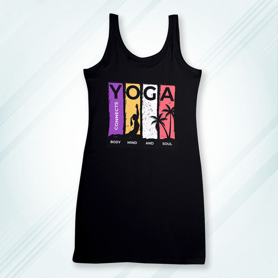 Black Regular Fit Tank Top Yoga | Women
