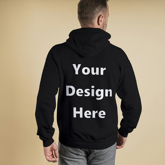 Black Back Customized Hoodie Sweatshirt | Unisex