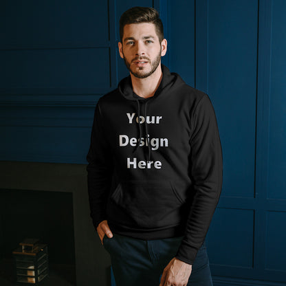 Black Front Customized Hoodie Sweatshirt | Unisex