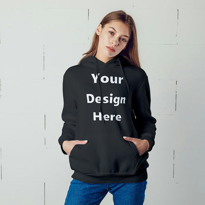 Black Front Customized Hoodie Sweatshirt | Unisex