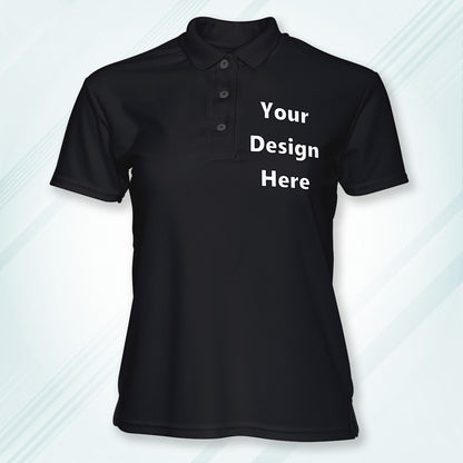 Black Customized Polo T-Shirt Front Pocket Design Regular Fit | Men