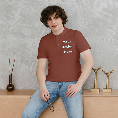 Brick Red Customized Polo T-Shirt Front Pocket Design Regular Fit | Men