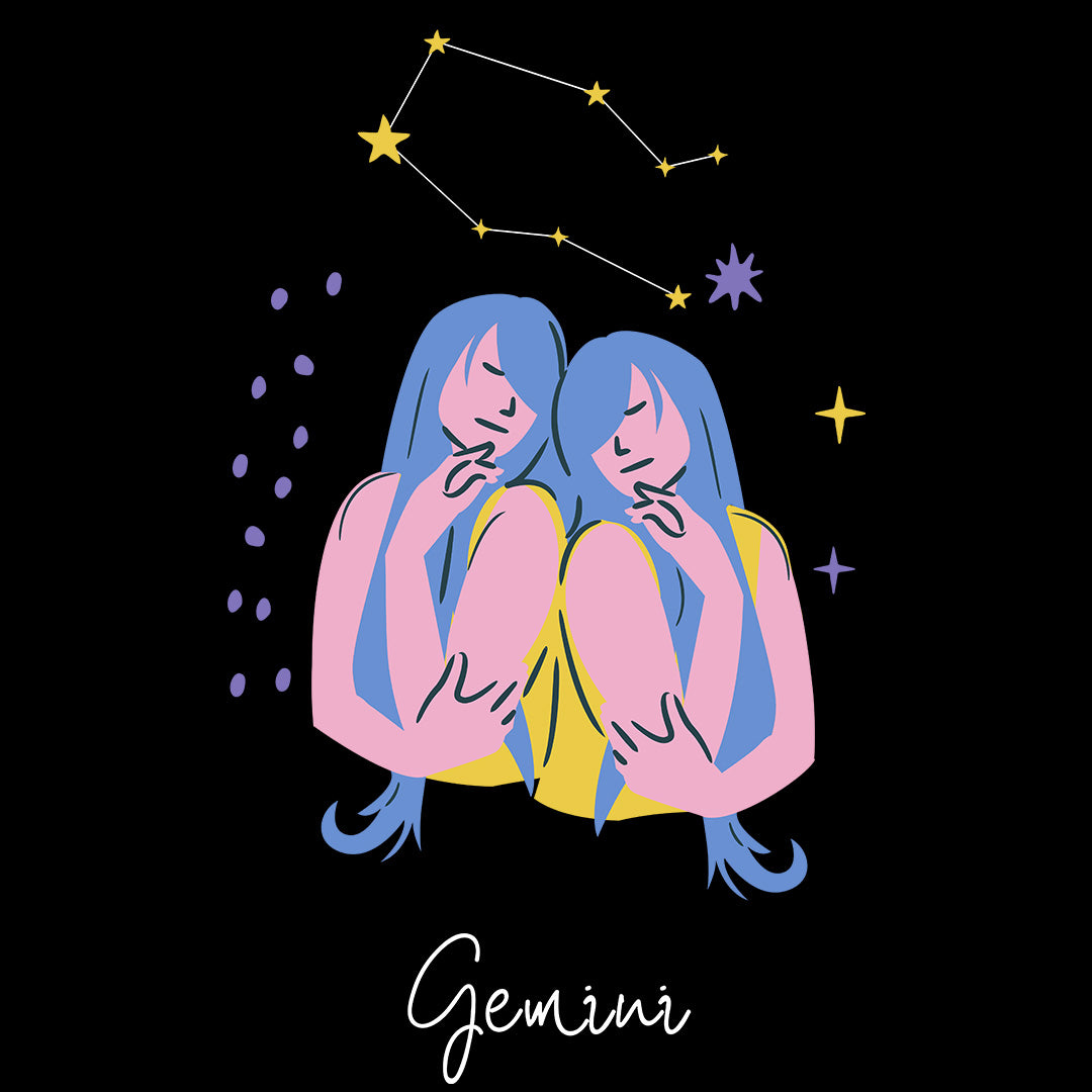 Black Regular Fit Tank Top Gemini Horoscope | Women