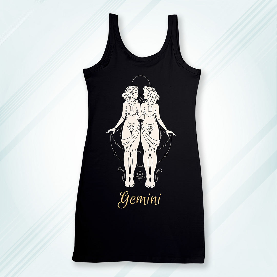 Black Regular Fit Tank Top Gemini | Women