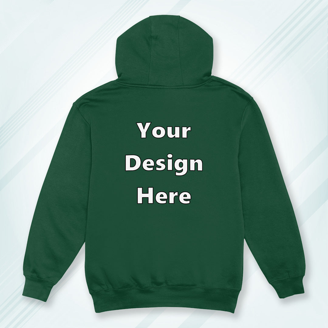 Green Back Customized Hoodie Sweatshirt | Unisex