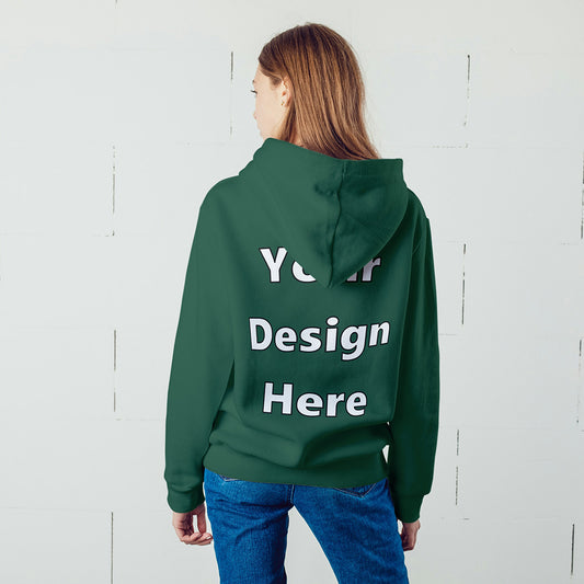 Green Back Customized Hoodie Sweatshirt | Unisex