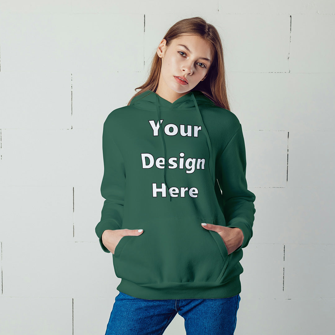 Green Front Customized Hoodie Sweatshirt | Unisex
