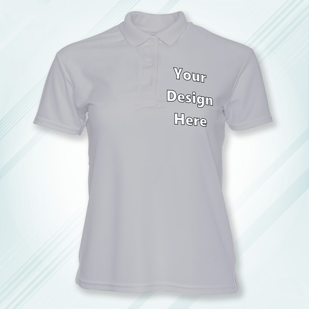 Grey Melange Customized Polo T-Shirt Front Pocket Design Regular Fit | Men