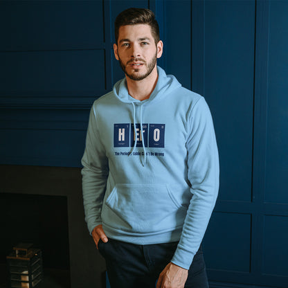 Baby Blue Solid Hooded Sweatshirt | HErO Unisex Hoodies