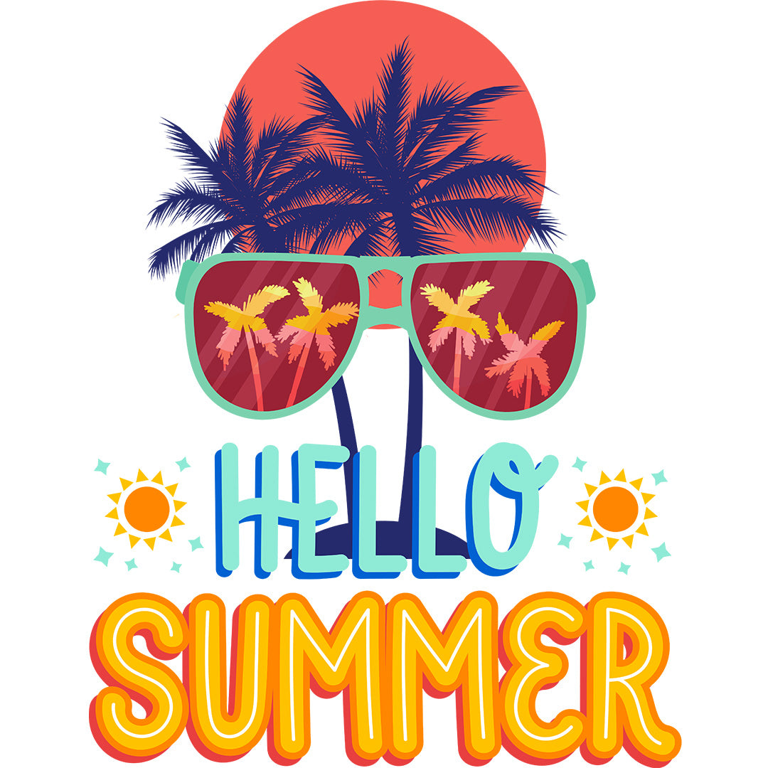 Navy Regular Fit Tank Top Hello Summer | Women