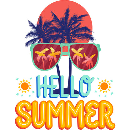 Navy Regular Fit Tank Top Hello Summer | Women