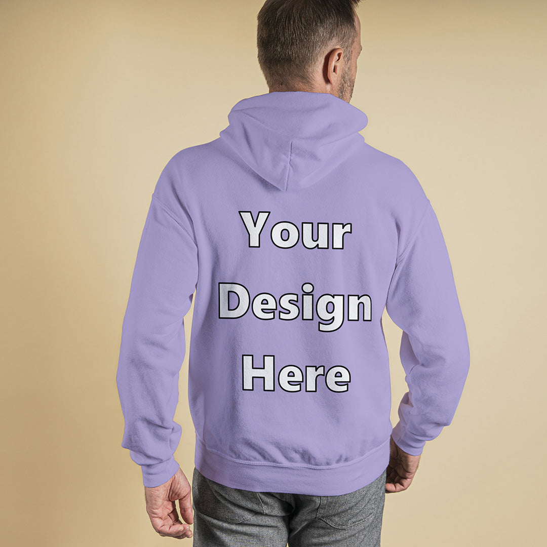 Lavender Back Customized Hoodie Sweatshirt | Unisex