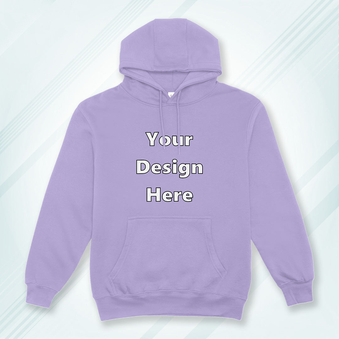 Lavender Front Customized Hoodie Sweatshirt | Unisex