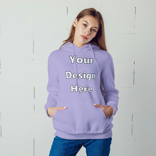 Lavender Front Customized Hoodie Sweatshirt | Unisex