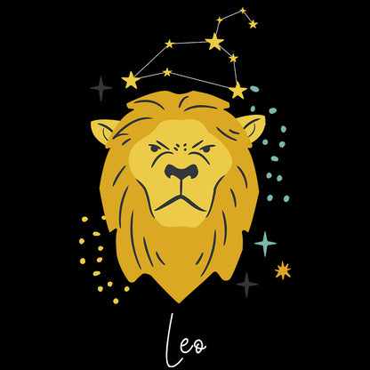 Black Regular Fit Tank Top Leo Horoscope | Women