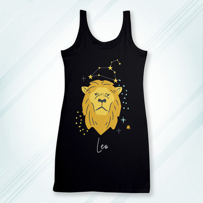 Black Regular Fit Tank Top Leo Horoscope | Women