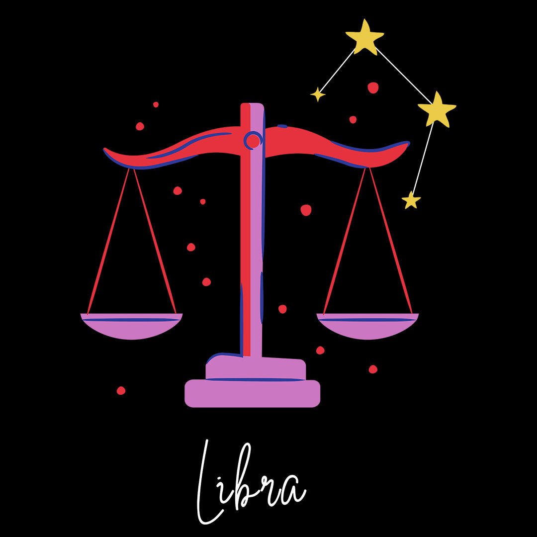 Black Regular Fit Tank Top Libra Horoscope | Women