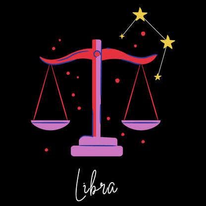 Black Regular Fit Tank Top Libra Horoscope | Women