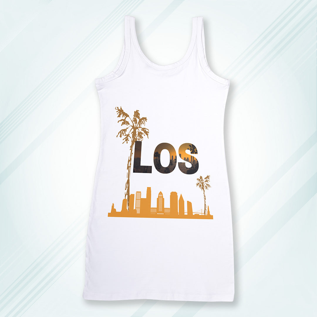 White Regular Fit Tank Top Los Angeles | Women