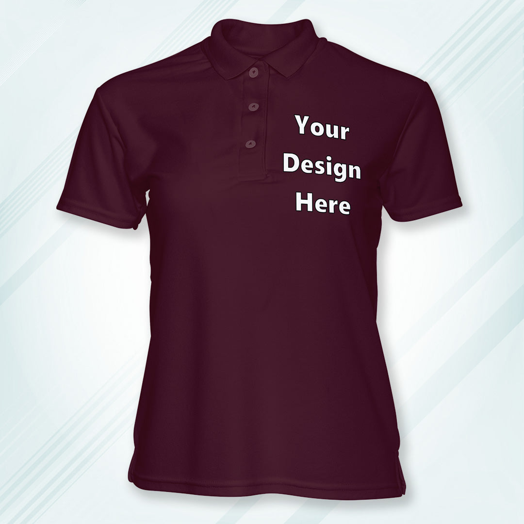 Maroon Customized Polo T-Shirt Front Pocket Design Regular Fit | Men