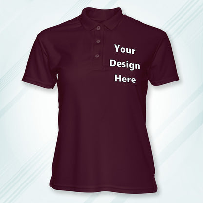 Maroon Customized Polo T-Shirt Front Pocket Design Regular Fit | Men