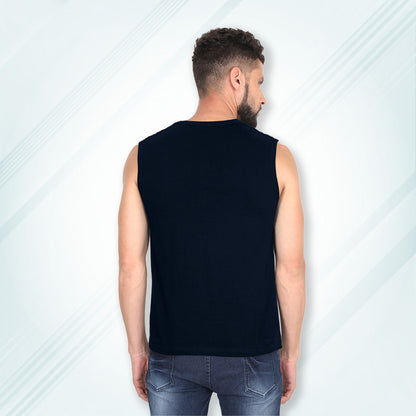 Navy Gym Vests, Odour Free, Super Soft & Comfortable | Men