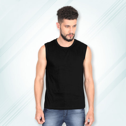 Black Gym Vests, Odour Free, Super Soft & Comfortable | Men