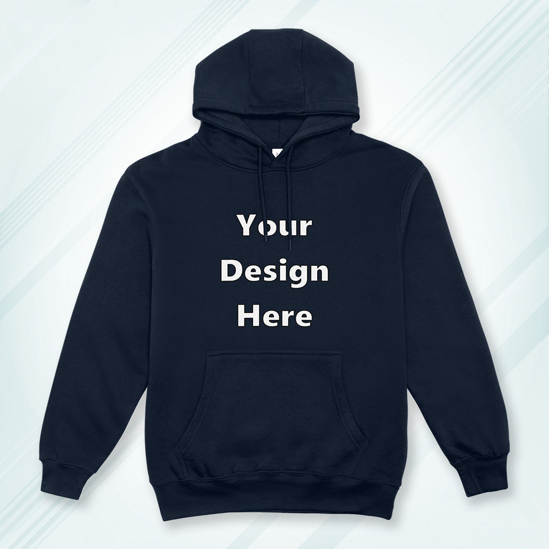 Navy Front Customized Hoodie Sweatshirt | Unisex