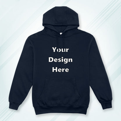 Navy Front Customized Hoodie Sweatshirt | Unisex
