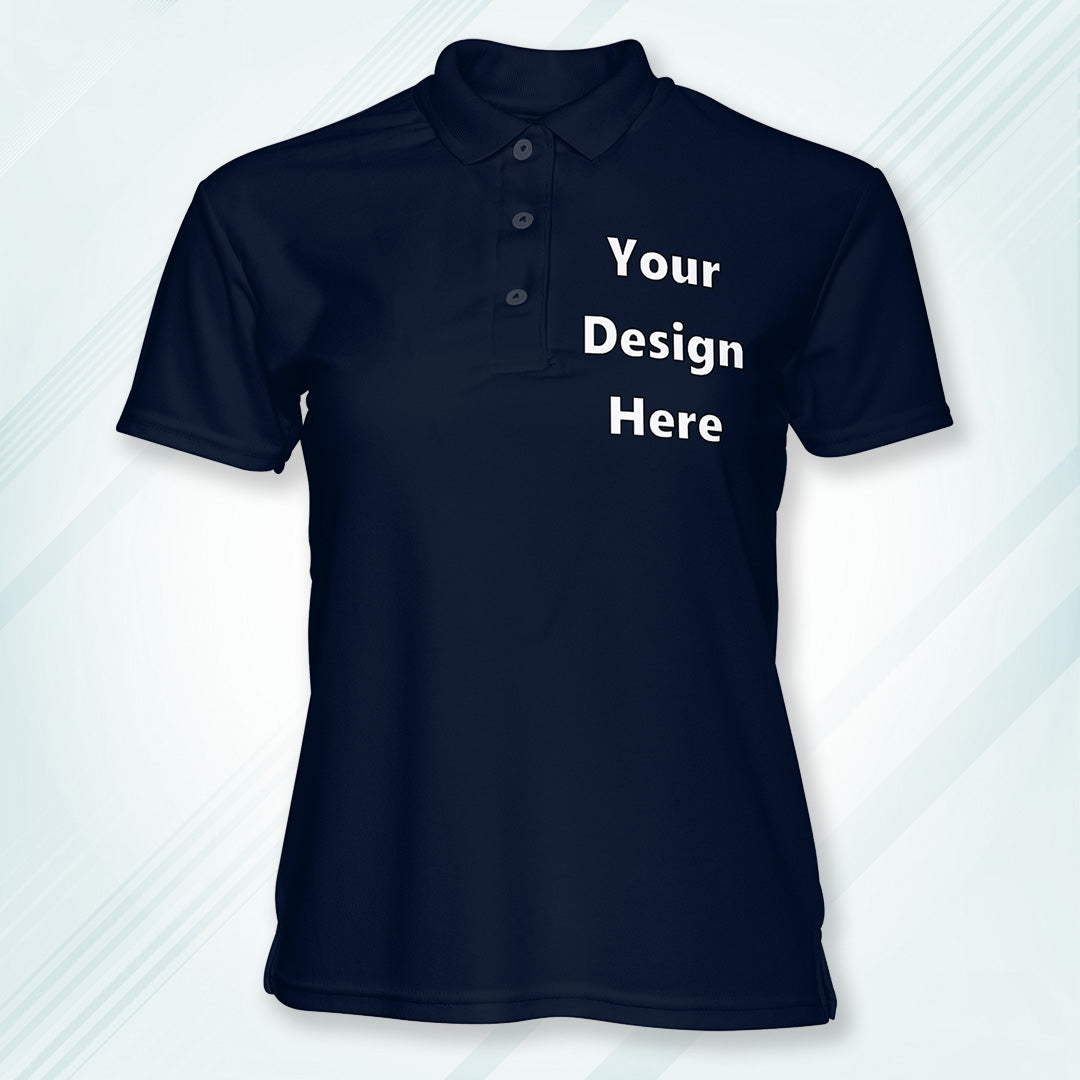 Navy Customized Polo T-Shirt Front Pocket Design Regular Fit | Men