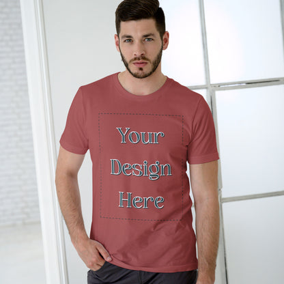 Coral Round Neck Oversized Cotton Front Customized Design | Unisex