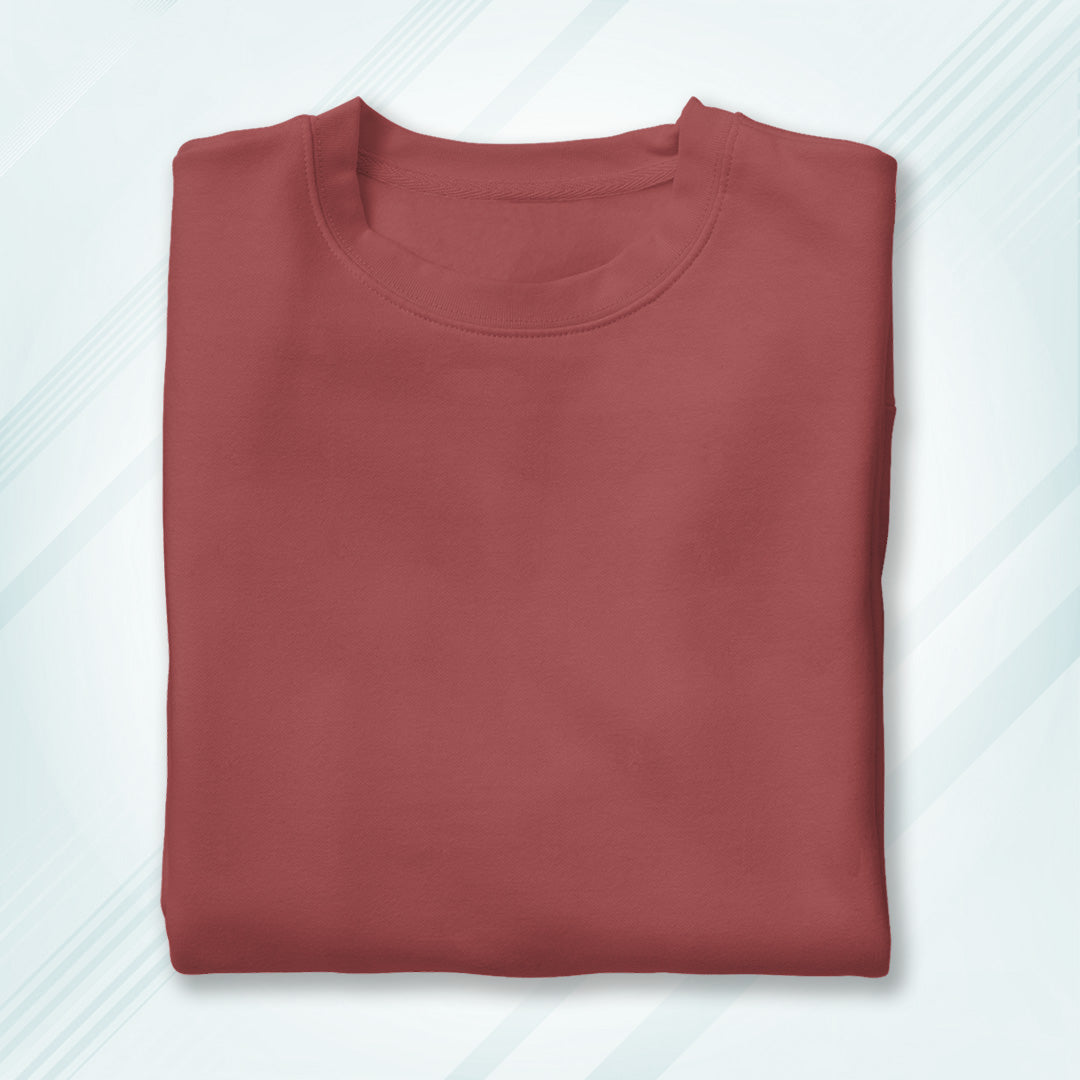 Coral Round Neck Oversized Cotton Solid T-shirt