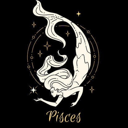 Black Regular Fit Tank Top Pisces | Women