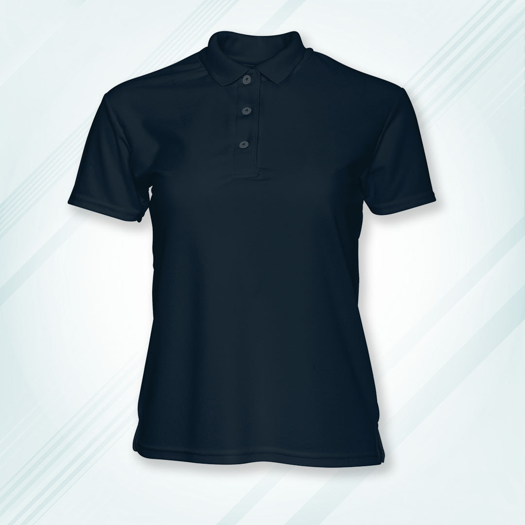 Navy Men's Solid Regular Fit Polo