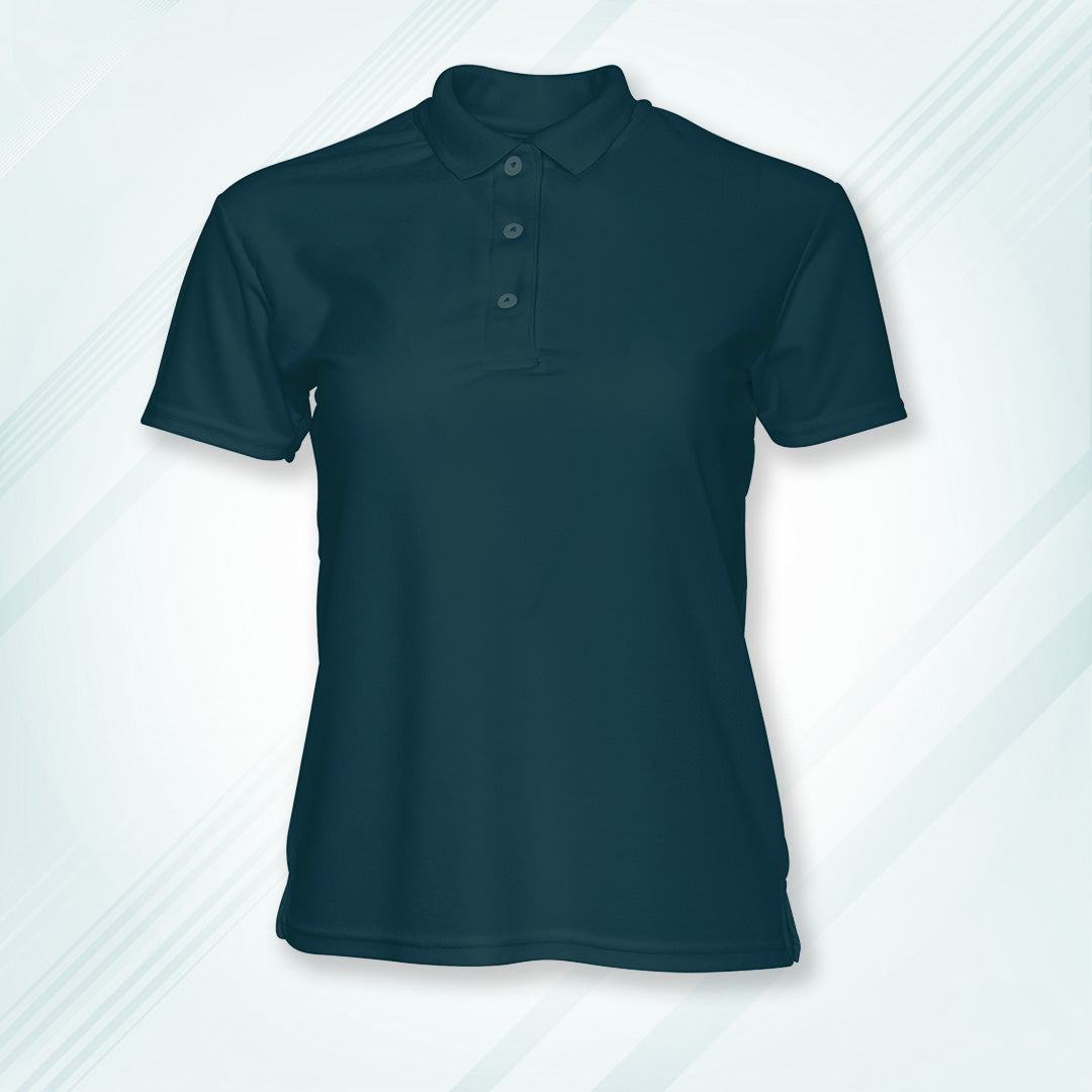 Petrol Blue Men's Solid Regular Fit Polo