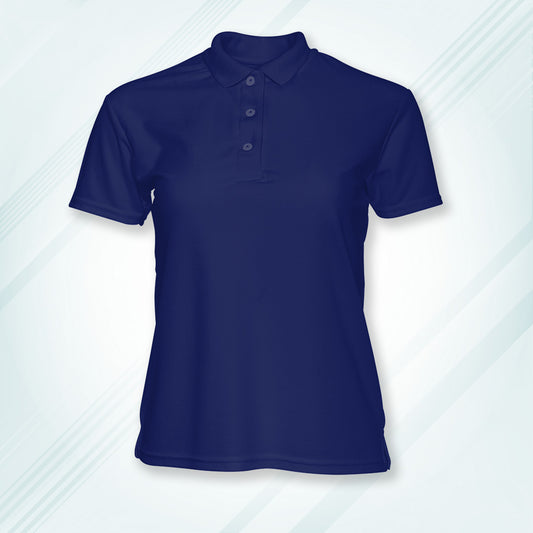 Royal Blue Men's Solid Regular Fit Polo