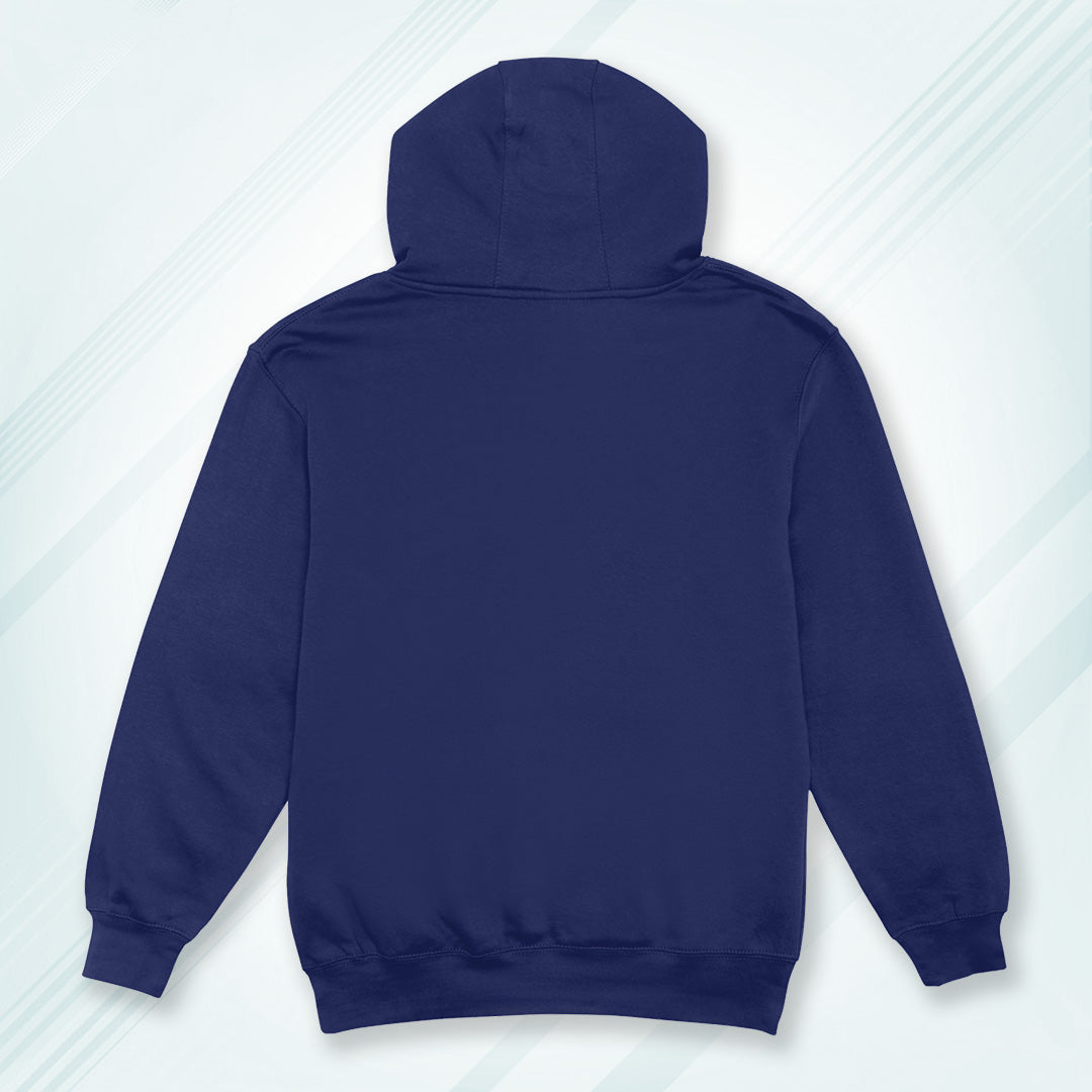 Royal Blue Solid Hooded Sweatshirt | Hoodies