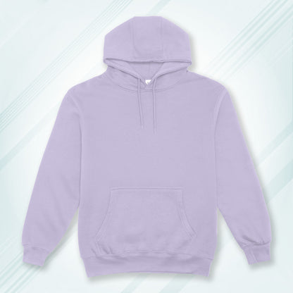 Lavender Solid Hooded Sweatshirt | Hoodies