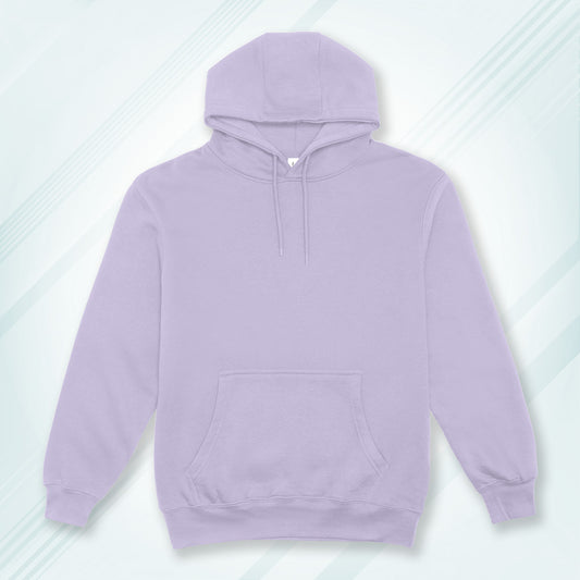 Lavender Solid Hooded Sweatshirt | Hoodies