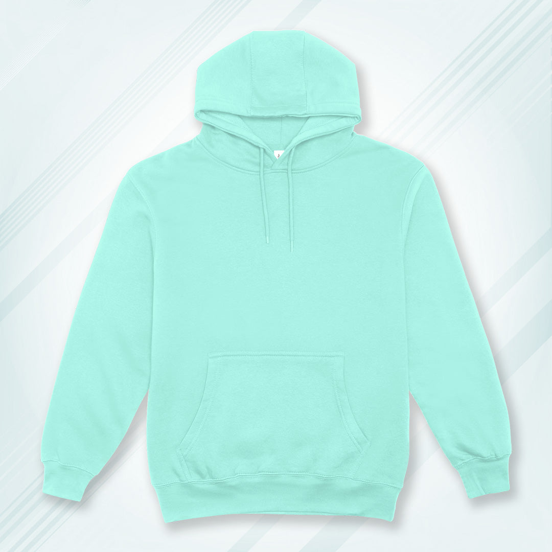 Mint Solid Hooded Sweatshirt | Hoodies
