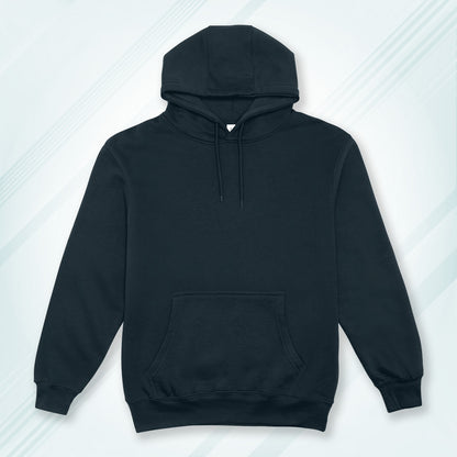 Navy Solid Hooded Sweatshirt | Hoodies