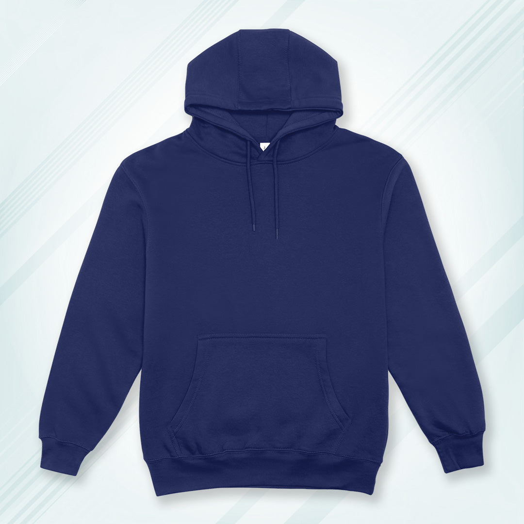 Royal Blue Solid Hooded Sweatshirt | Hoodies