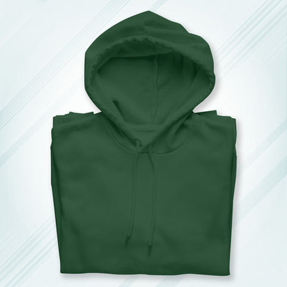Green Solid Hooded Sweatshirt | Hoodies