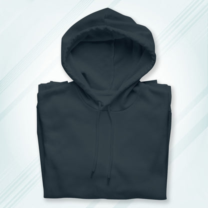 Navy Solid Hooded Sweatshirt | Hoodies