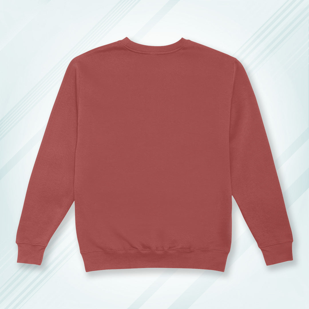 Coral Cotton Solid Sweatshirt for Men & Women